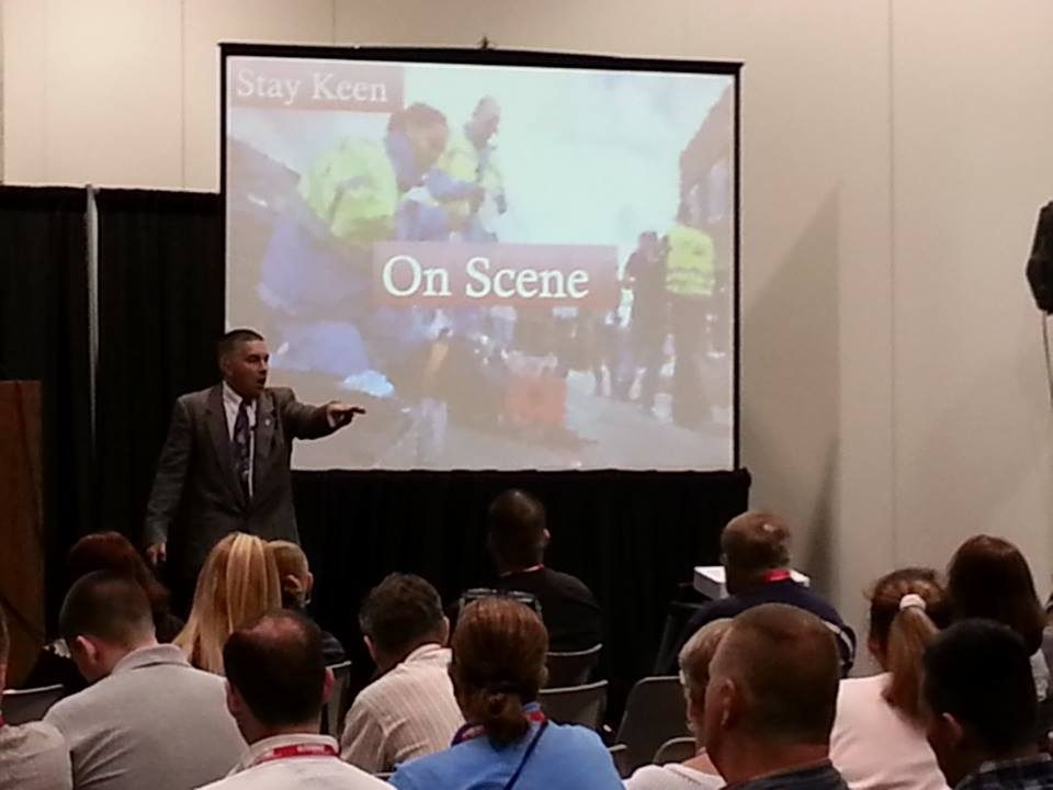 Rom Duckworth presenting a situational awareness session.