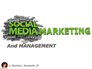 Social Media Marketing and Managment
